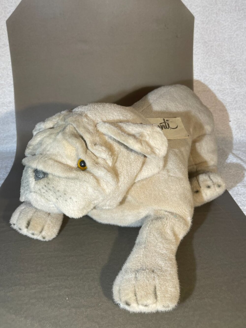 Vintage Large 18” Avanti Applause English Bulldog Plush Toy Stuffed Animal 1985